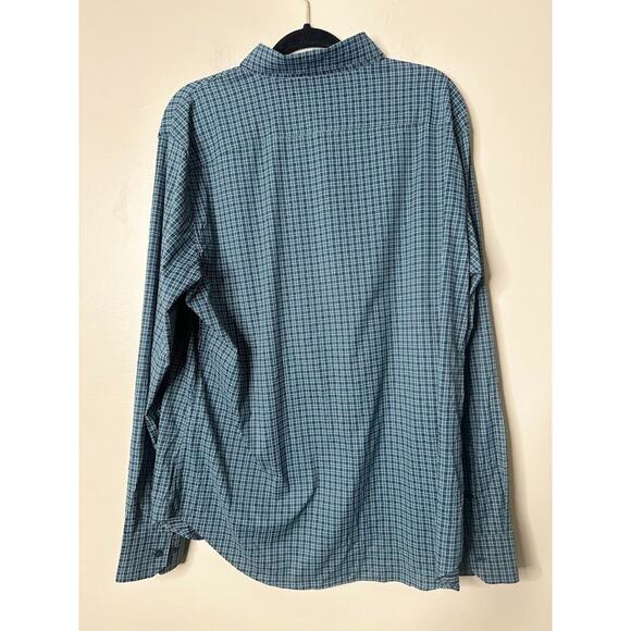 Bonobos Slim Fit Performance Nylon Button Up Shirt Mens XL Green Plaid Stretch - Picture 3 of 7